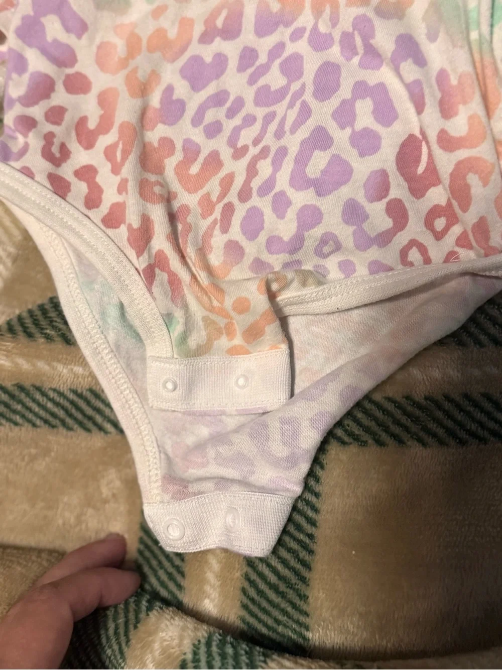 Nike Baby One-Piece Bodysuit in Pastel Leopard Print (Pink, Purple, Mint, Peach)